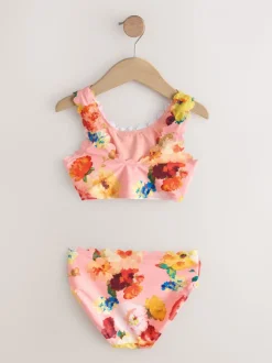 Roze - Floral Scallop Bikini (3-16yrs)