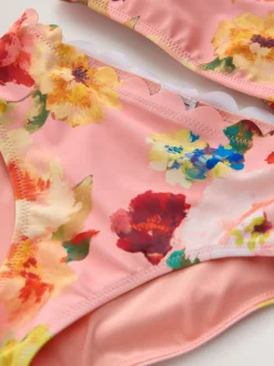 Roze - Floral Scallop Bikini (3-16yrs)