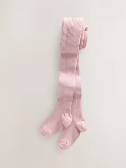 Roze - Geribbelde maillot met hoog katoengehalte
