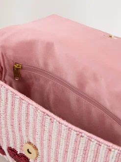 Roze - Heart Beaded Shoulder Bag