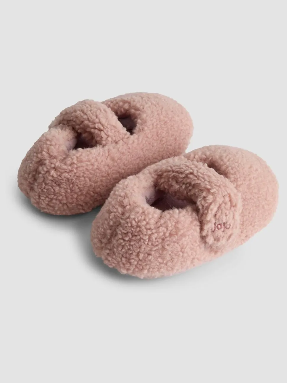 Roze - JoJo Maman Bébé Velvet Bow Ballet Pump Slippers