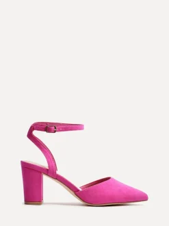 Roze - Linzi Larsa pumps met spitse neus en wijde pasvorm