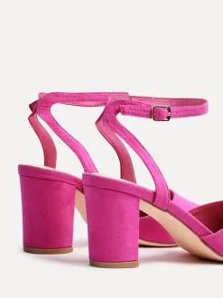 Roze - Linzi Larsa pumps met spitse neus en wijde pasvorm