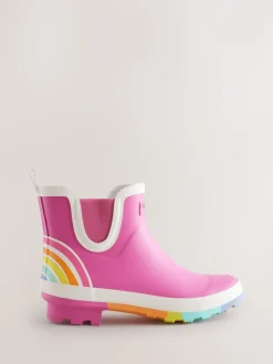 Roze - Little Bird by Jools Oliver regenlaarzen met regenboog voor volwassenen