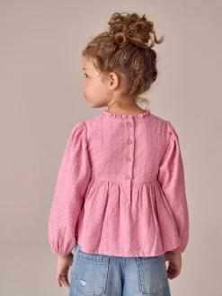 Roze - Long Sleeve Ruffle Blouse (3-16yrs)