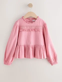 Roze - Long Sleeve Ruffle Blouse (3-16yrs)