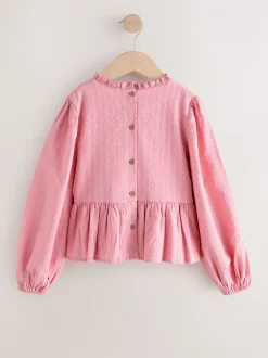 Roze - Long Sleeve Ruffle Blouse (3-16yrs)