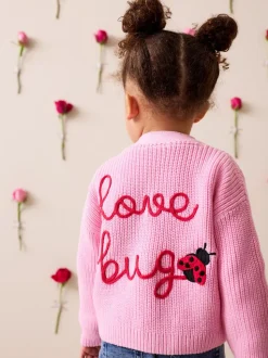 Roze - Love Bug Cardigan (3mths-7yrs)