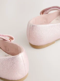 Roze - Mary Jane gelegenheidsschoenen met klittenbandsluiting