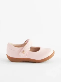 Roze - Mary Jane-schoentjes voor eerste babypasjes