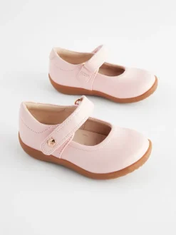 Roze - Mary Jane-schoentjes voor eerste babypasjes