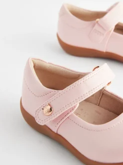 Roze - Mary Jane-schoentjes voor eerste babypasjes