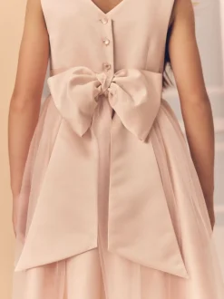 Roze - Meisjesjurk met string (3 mnd-16 jr)