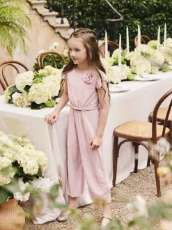 Roze - Plisse Jumpsuit (3-16yrs)