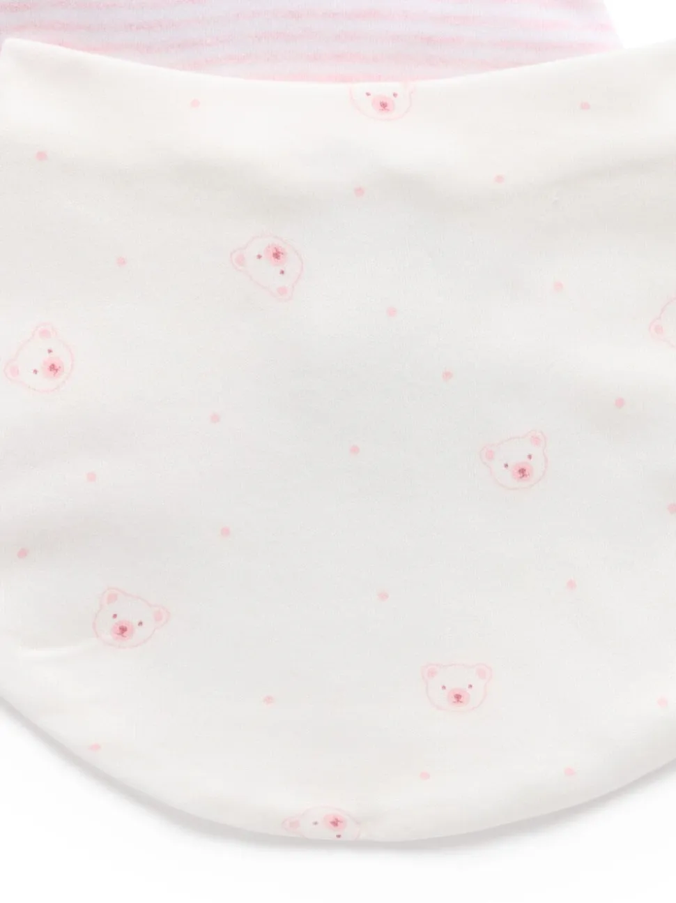 Roze - Purebaby Essential Dribble Bibs 2 Pack