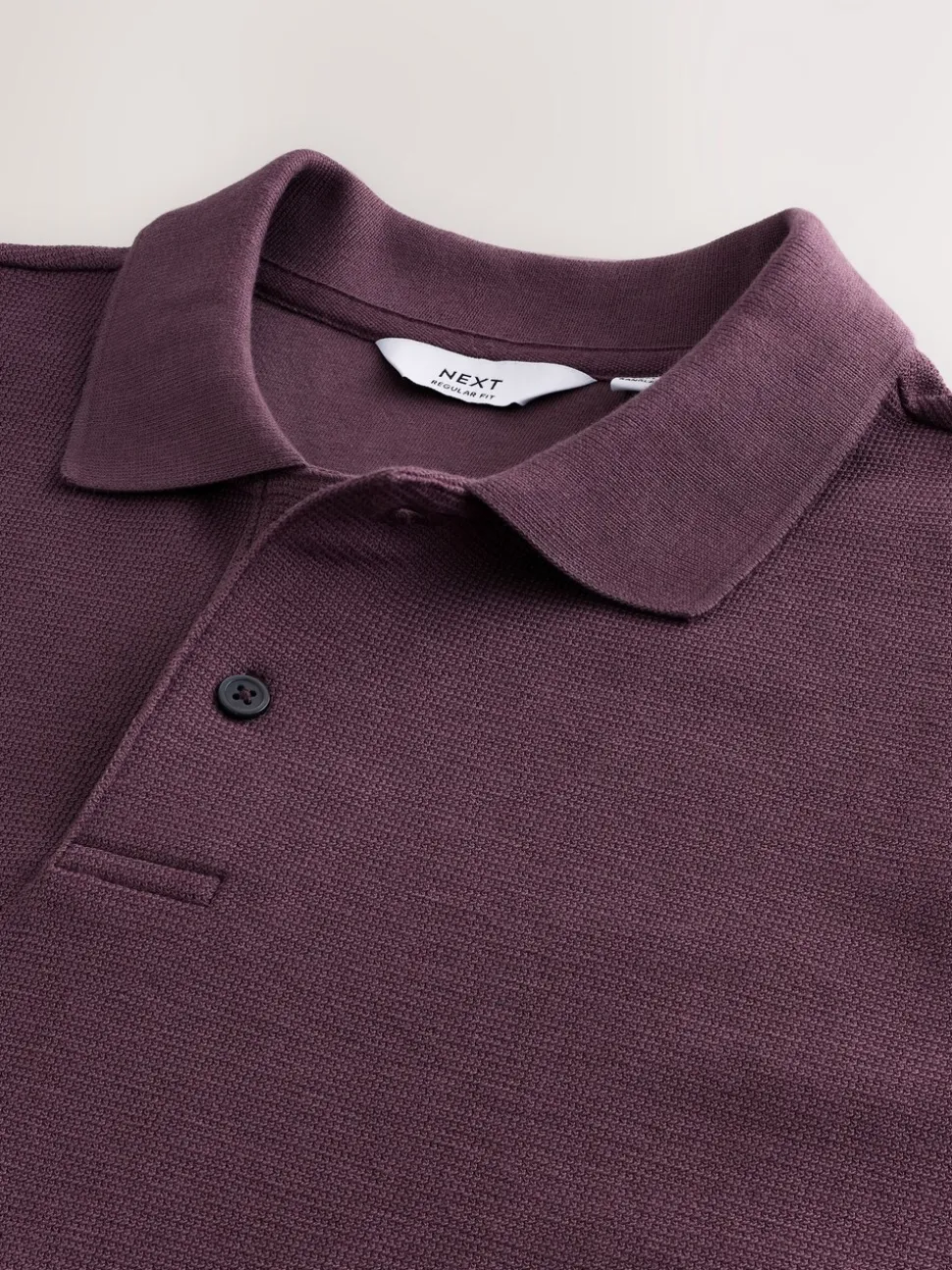 Roze - Regular Fit Textured Smart Polo Shirt