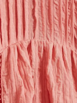 Roze - Reiss Elle Jr. Blouse met ladder en belangen