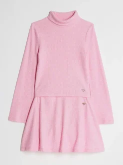 Roze - River Island Girls Cosy Long Sleeve Top and Skort Set