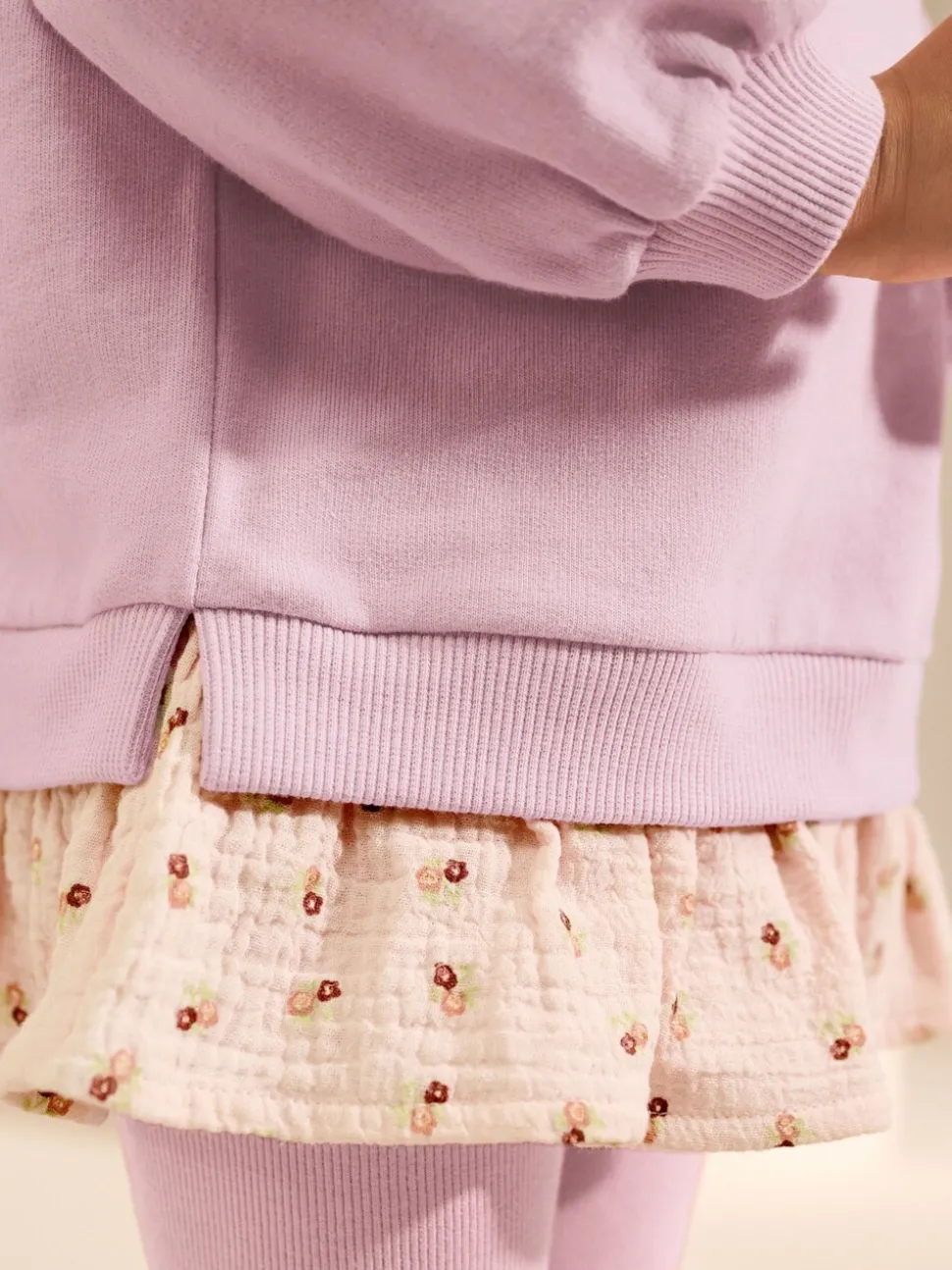 Roze - Set met top met lange mouwen en legging (3 mnd-7 jr)