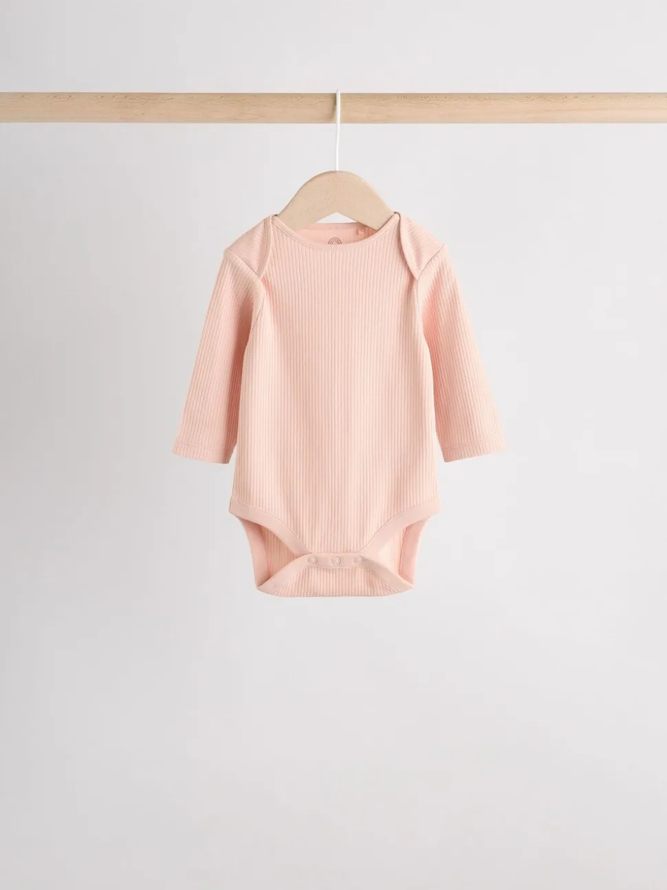 Roze - Set van 5 babyrompertjes met lange mouwen