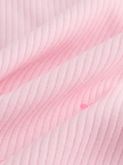 Roze - Set van 5 babyrompertjes met korte mouwen