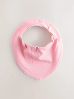 Roze - Set van 5 Dribble babyslabbetjes