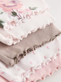 Roze - Set van 5 fietsshorts (3 mnd-7 jr)