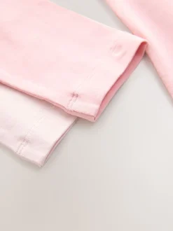 Roze - Set van 2 hemdjes met lange mouwen (1,5-12jr)