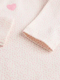 Roze - Set van 5 rompers met lange mouwen