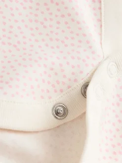 Roze - Set van 5 rompers met lange mouwen