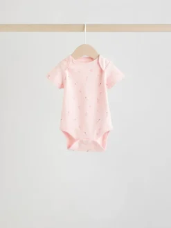 Roze - Short Sleeve Baby Bodysuit