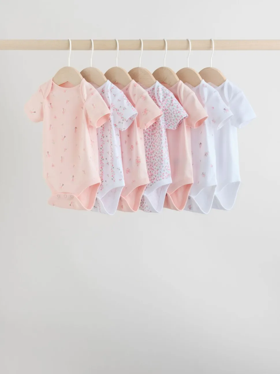 Roze - Short Sleeve Baby Bodysuit
