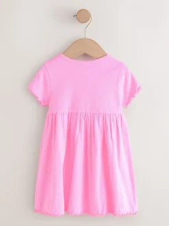 Roze - Short Sleeve Ribbed Dresses 2 Pack (3mths-7yrs)