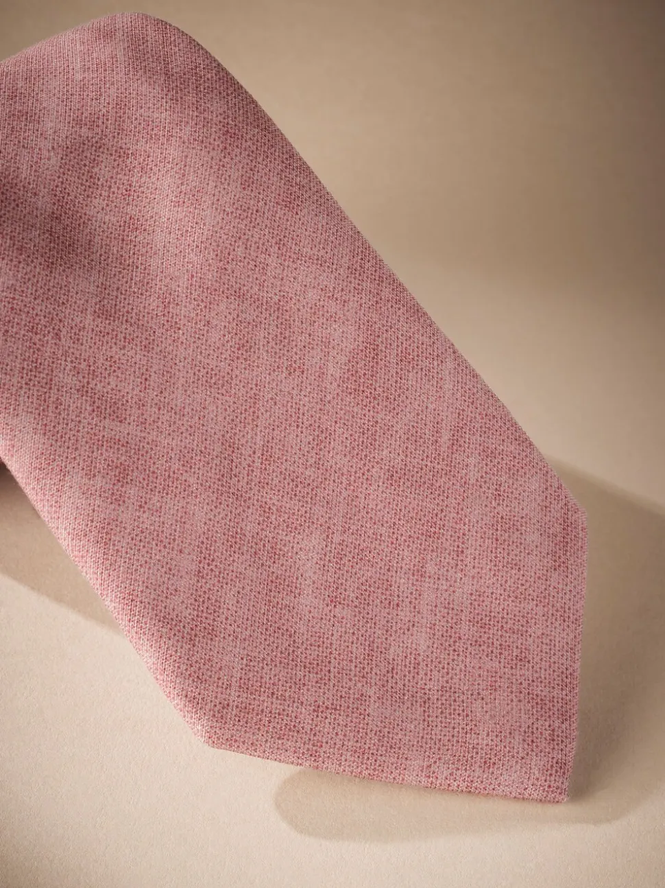 Roze - Signature Made In Italy Printed Melange Look Tie