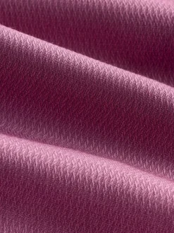 Roze - Slim Fit - Onderhoudsvriendelijk, getextureerd, slim fit overhemd met enkele manchet