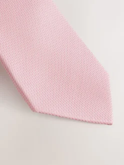Roze - Smal - Stropdas met textuur