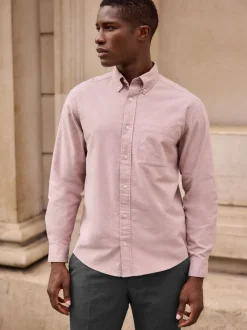 Roze - Soft Touch Oxford Long Sleeve Shirt