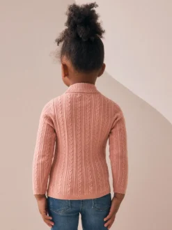 Roze - Trui met rolkraag (3 mnd-10 jr)
