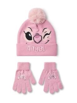 Roze - Vanilla Underground Disney Lilo & Stitch meisjes-muts en -handschoenenset