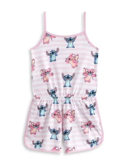 Roze - Vanilla Underground Disney Stitch mouwloos speelpakje voor meisjes