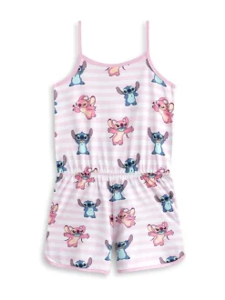 Roze - Vanilla Underground Disney Stitch mouwloos speelpakje voor meisjes