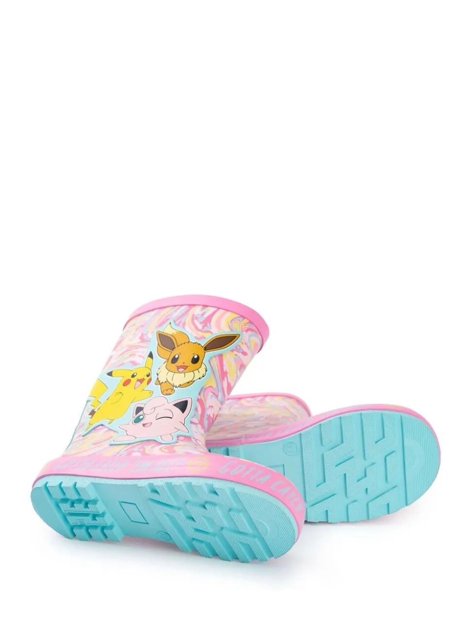 Roze - Vanilla Underground Kids Pokemon Wellies with Handles