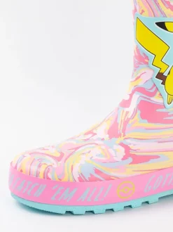 Roze - Vanilla Underground Kids Pokemon Wellies with Handles