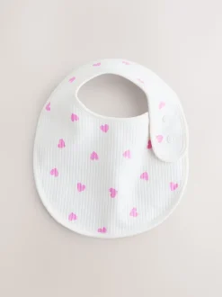 Roze - Verpakking met 5 babyslabbetjes