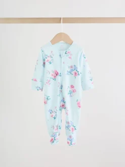 Roze - Verpakking van 3 babypyjama's met tweewegrits (0-2 jr)