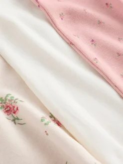 Roze - Verpakking van 3 cami topjes met bandjes en print (1,5 - 16 jr)