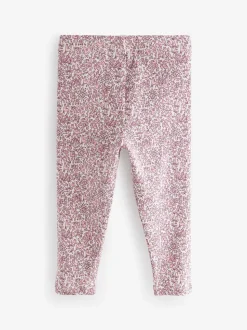 Roze - Verpakking van 5 geribbelde Leggings (3mnd -7jr)