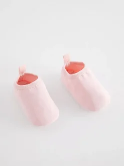 Roze - Zwembabyschoenen met sok (0-24 mnd)