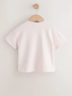 Roze ballerina - T-shirt met korte mouwen (3 mnd-7 jr)