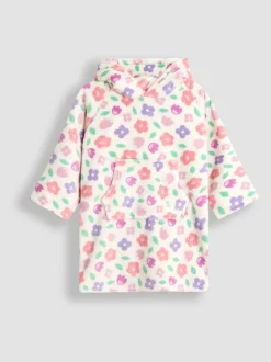 Roze bloemen - JoJo Maman Bébé Cosy Hooded Blanket